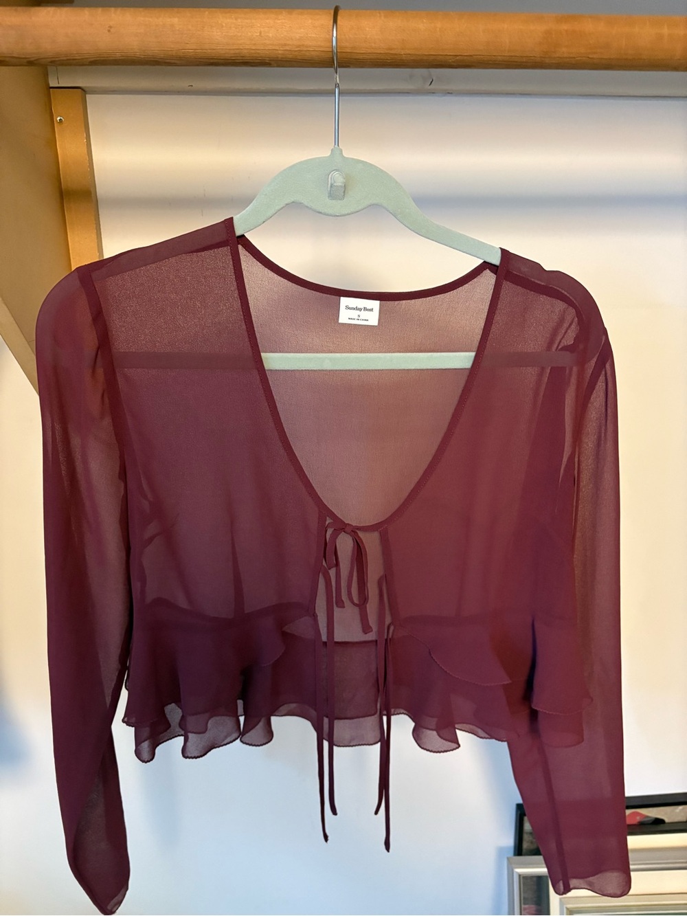 Sunday Best Sheer Top - Picture 1 of 3